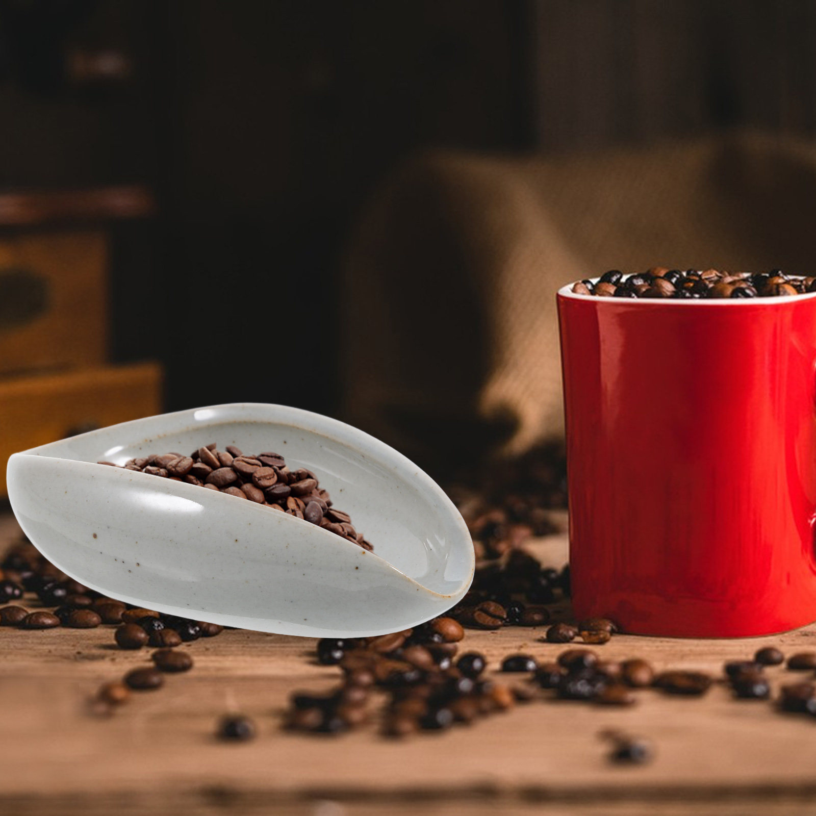 Coffee Tea Beans - Bandeja Dosificadora de Granos de Café