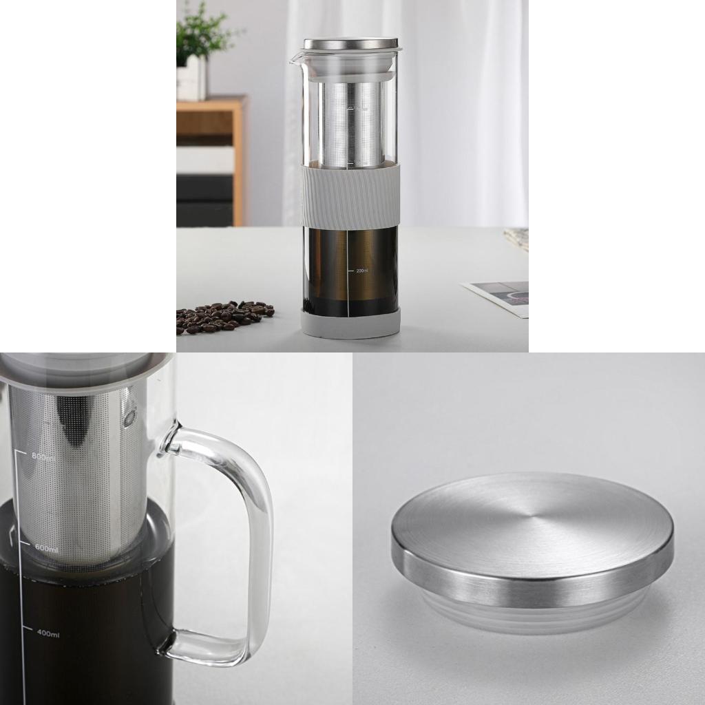 Cold Brew Jar - Cafetera portátil F19B 800ml capacidad, cafeteras