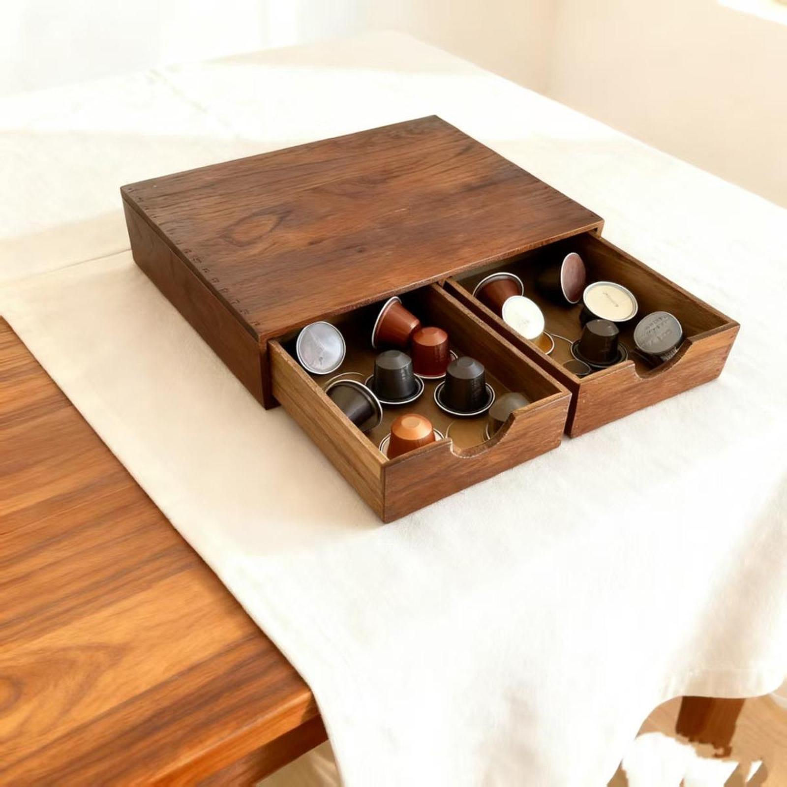 Coffee Tea Drawer Organizer - Organizador de Esquina para Café, Cajón