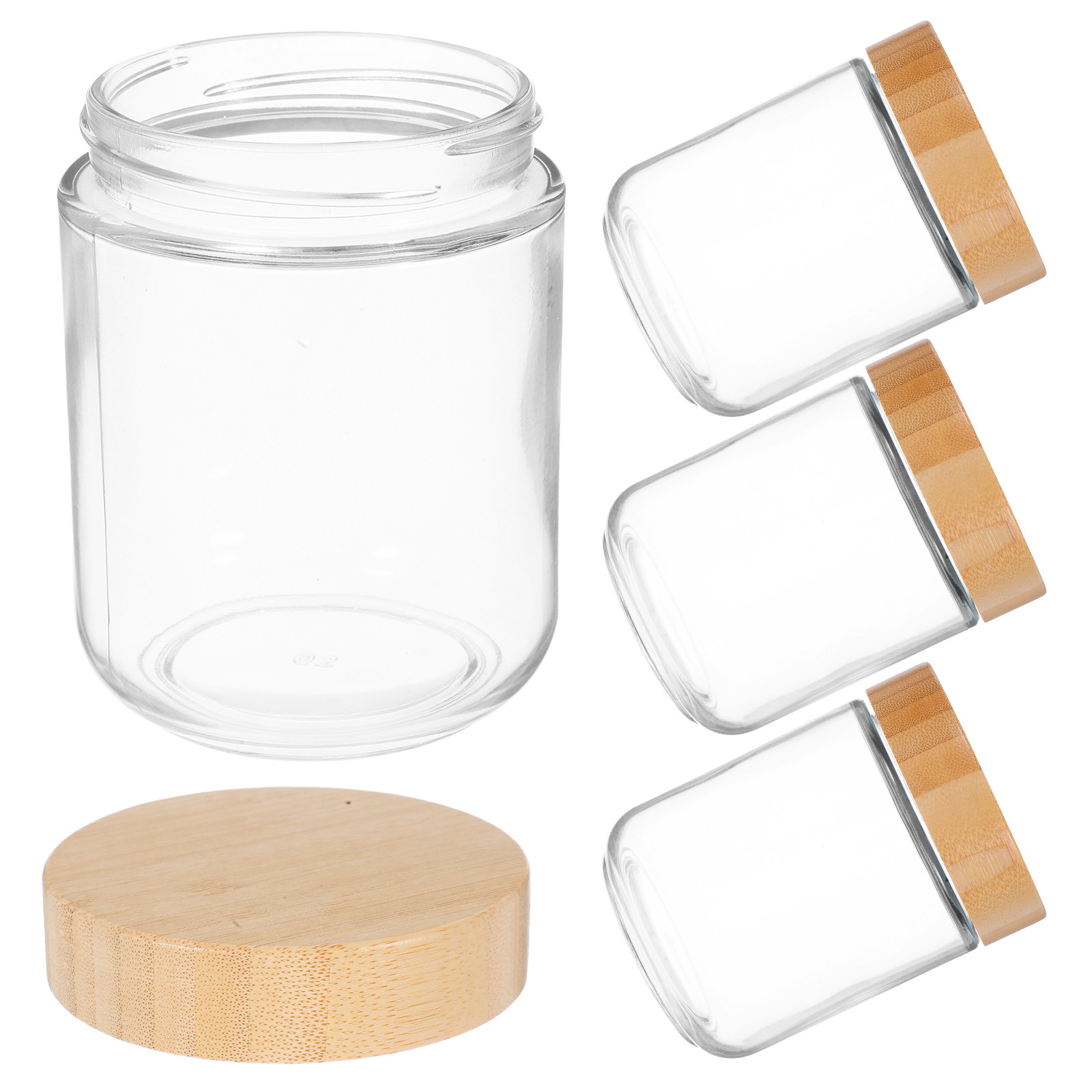Coffee Tea Beans - 4 Recipientes de Vidrio Resistentes con