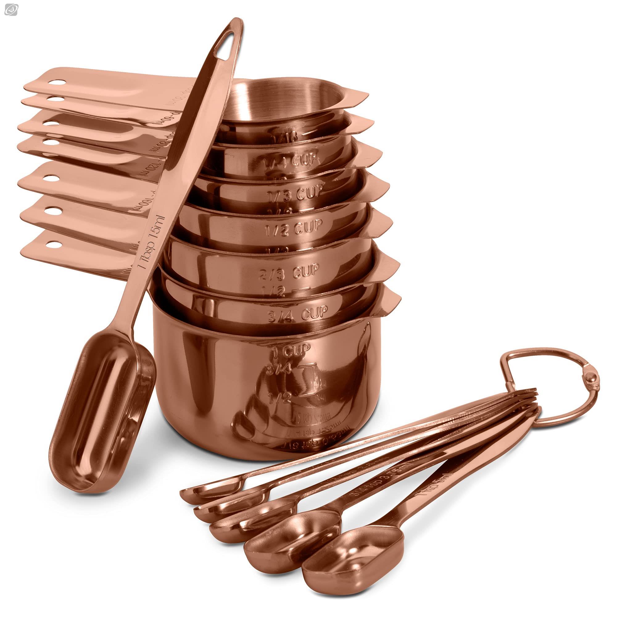 Coffee Tea Games - Juego de cucharas medidoras de acero