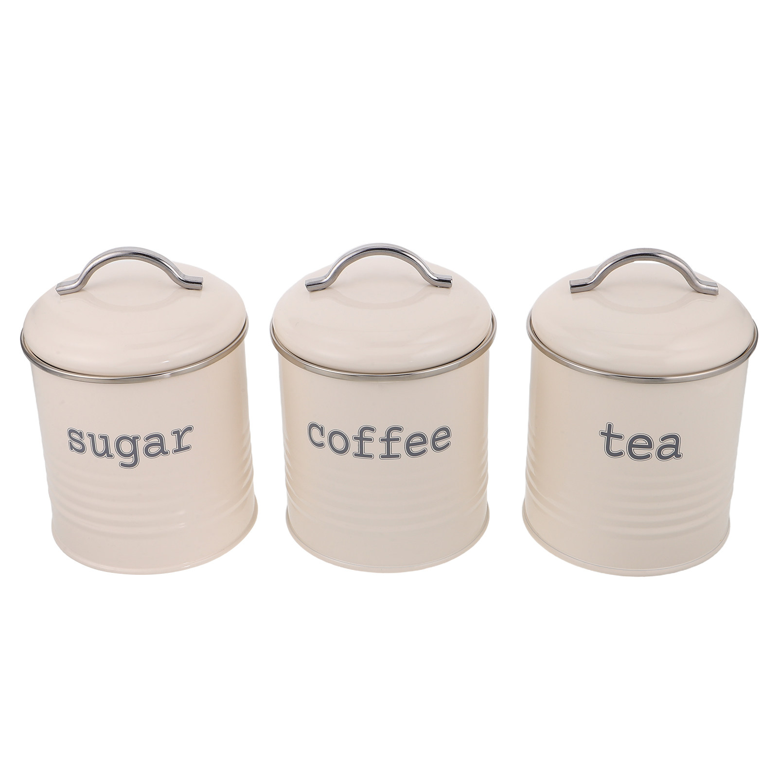 Coffee Tea Beans - Juego de 3 Recipientes Herméticos para
