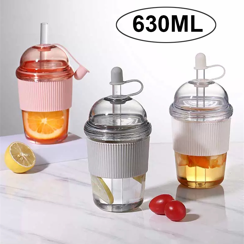 Coffee Tea Pictures - Vaso con Pajita de 630 ml