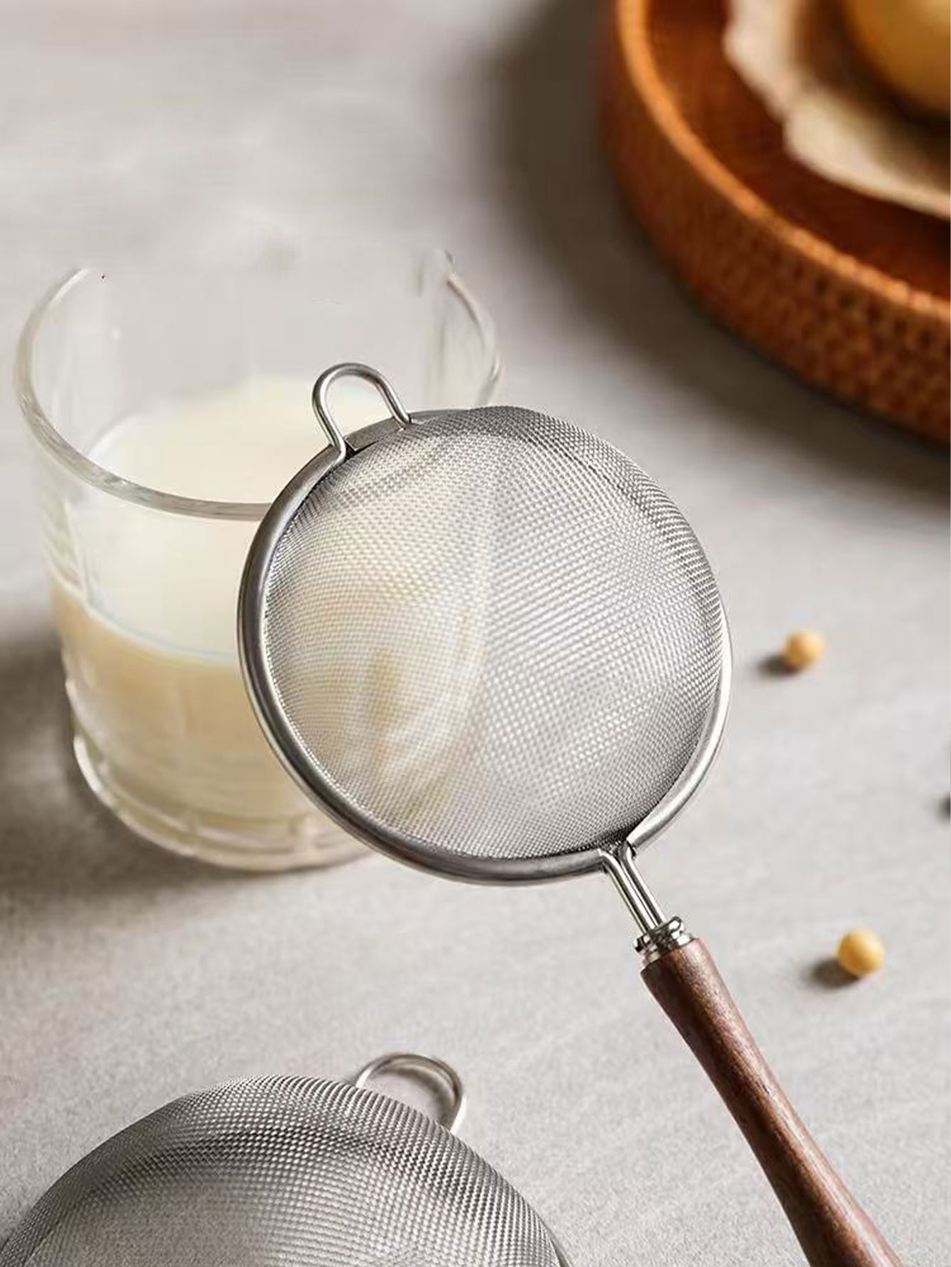 Colador de leche de soja de ac - Tea Strainer Mesh reseña y precio