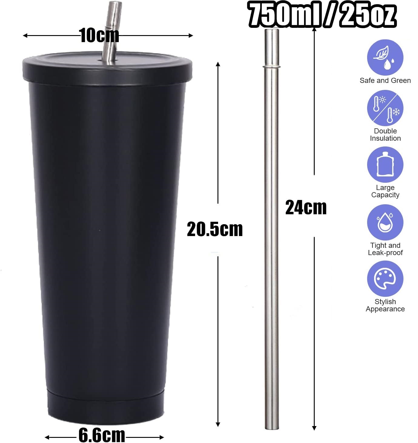 Vaso Térmico de Doble Pared de - Coffee Tea Pictures reseña y precio