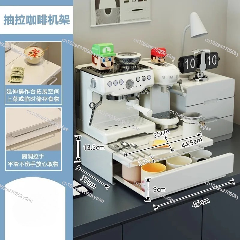 Caja de almacenamiento con caj - Coffee Tea Drawer Organizer reseña y precio