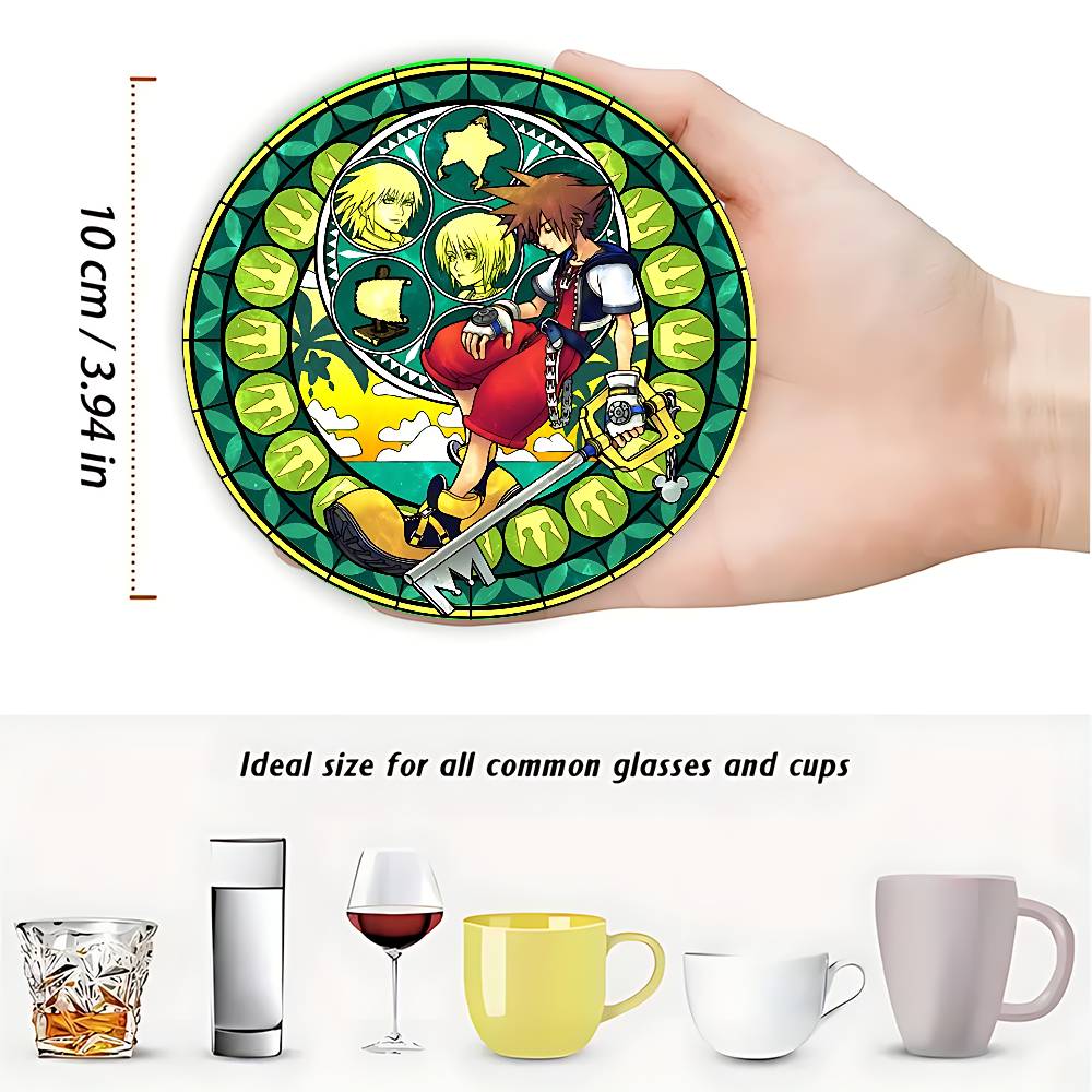 Posavasos redondos de madera c - Coffee Tea Games reseña y precio