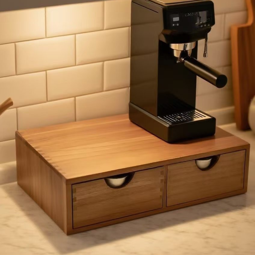 Base minimalista de madera mac - Coffee Tea Drawer Organizer reseña y precio