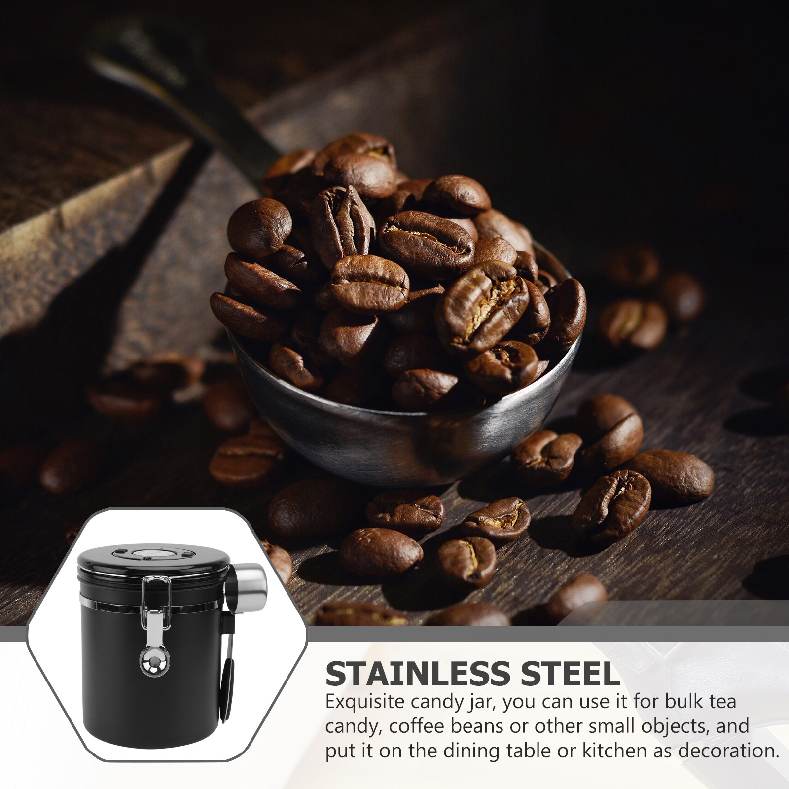 1 unidad: tarro hermético de a - Coffee Tea Beans reseña y precio
