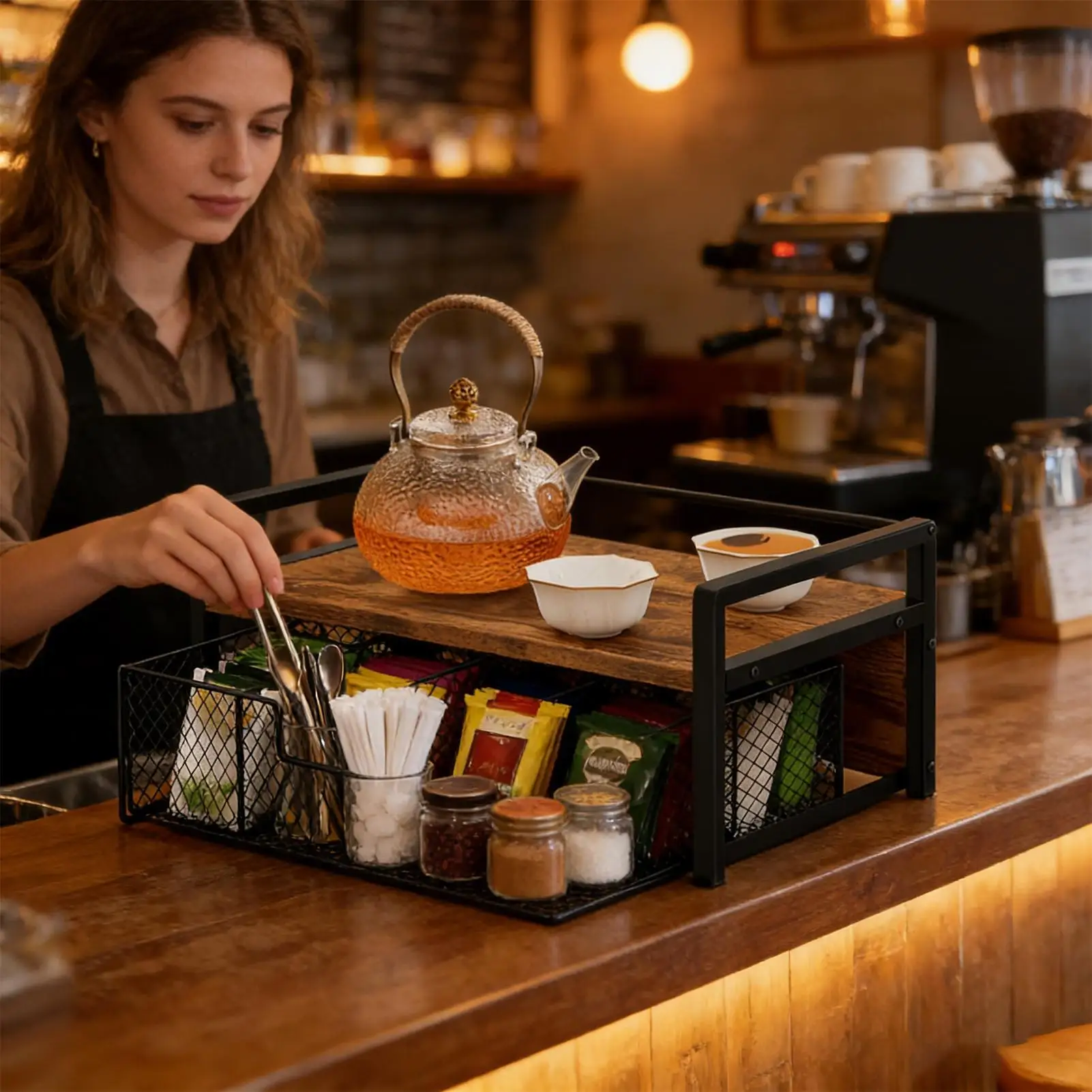 Organizadores multiusos que ah - Coffee Tea Drawer Organizer reseña y precio
