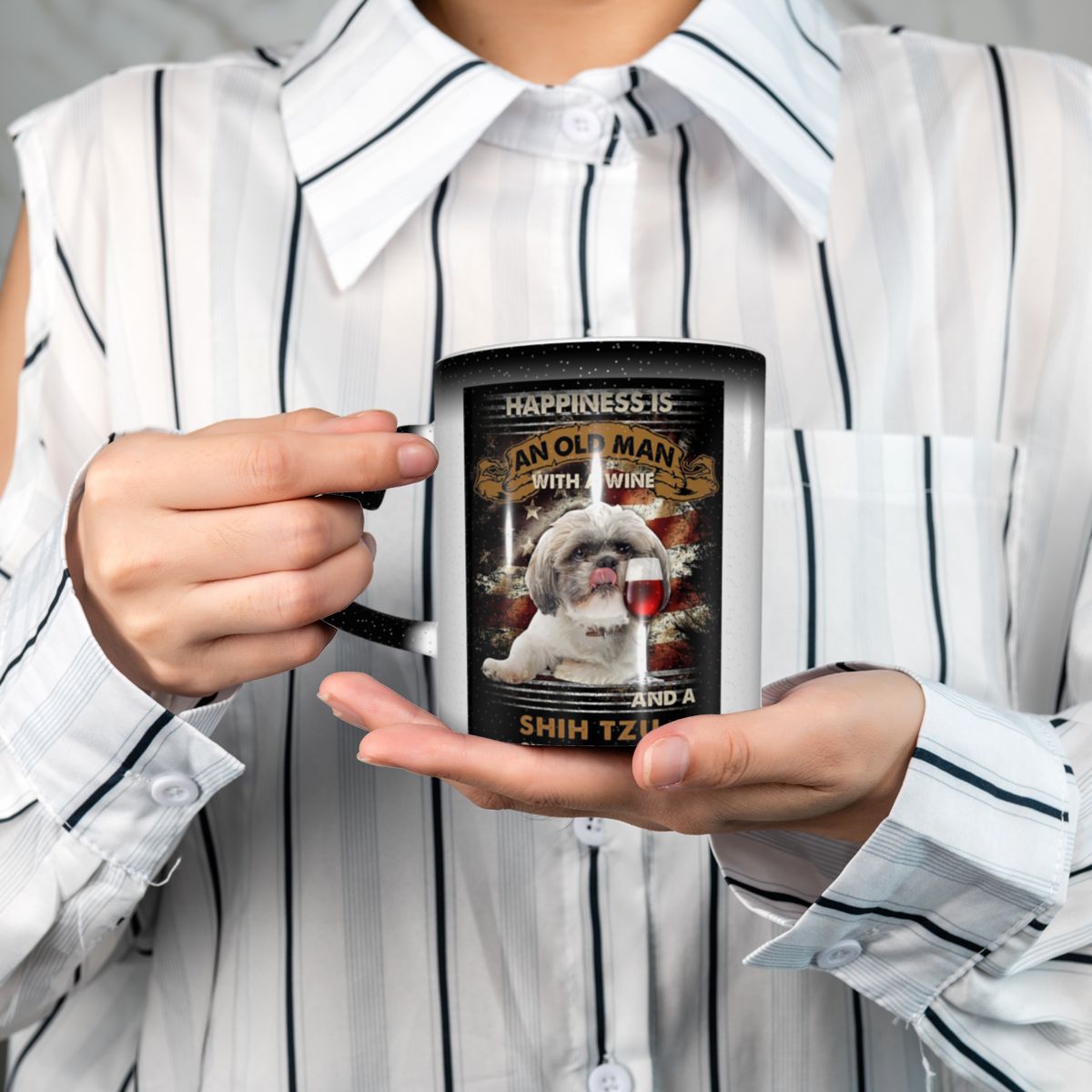 La felicidad es un anciano con - Coffee Tea Near reseña y precio