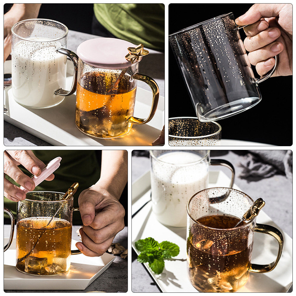 1 juego de tazas de vidrio con - Coffee Tea Break reseña y precio