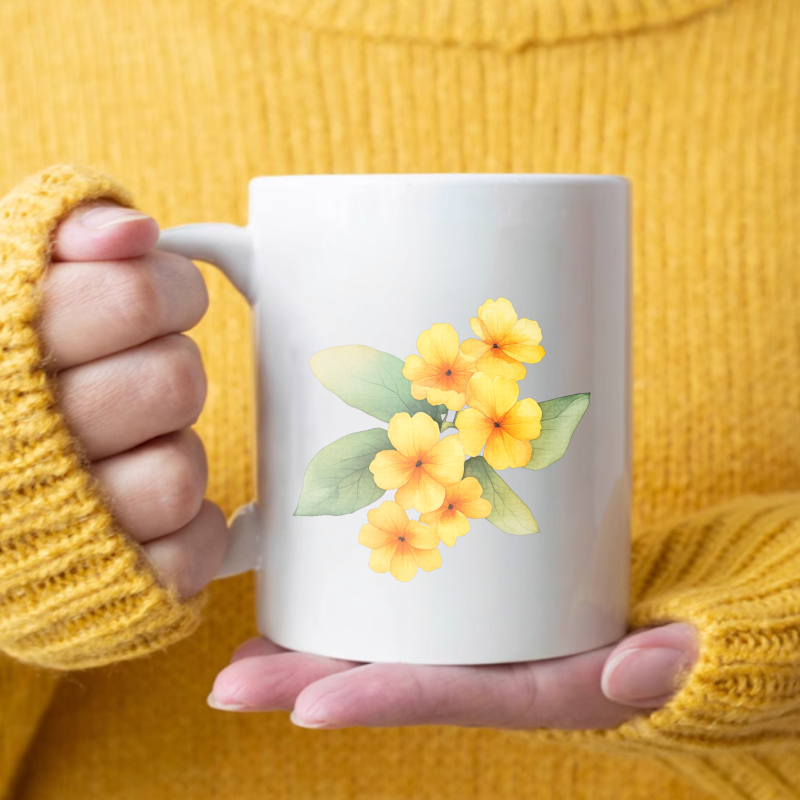 Taza de cerámica con flores bl - Coffee Tea Break reseña y precio