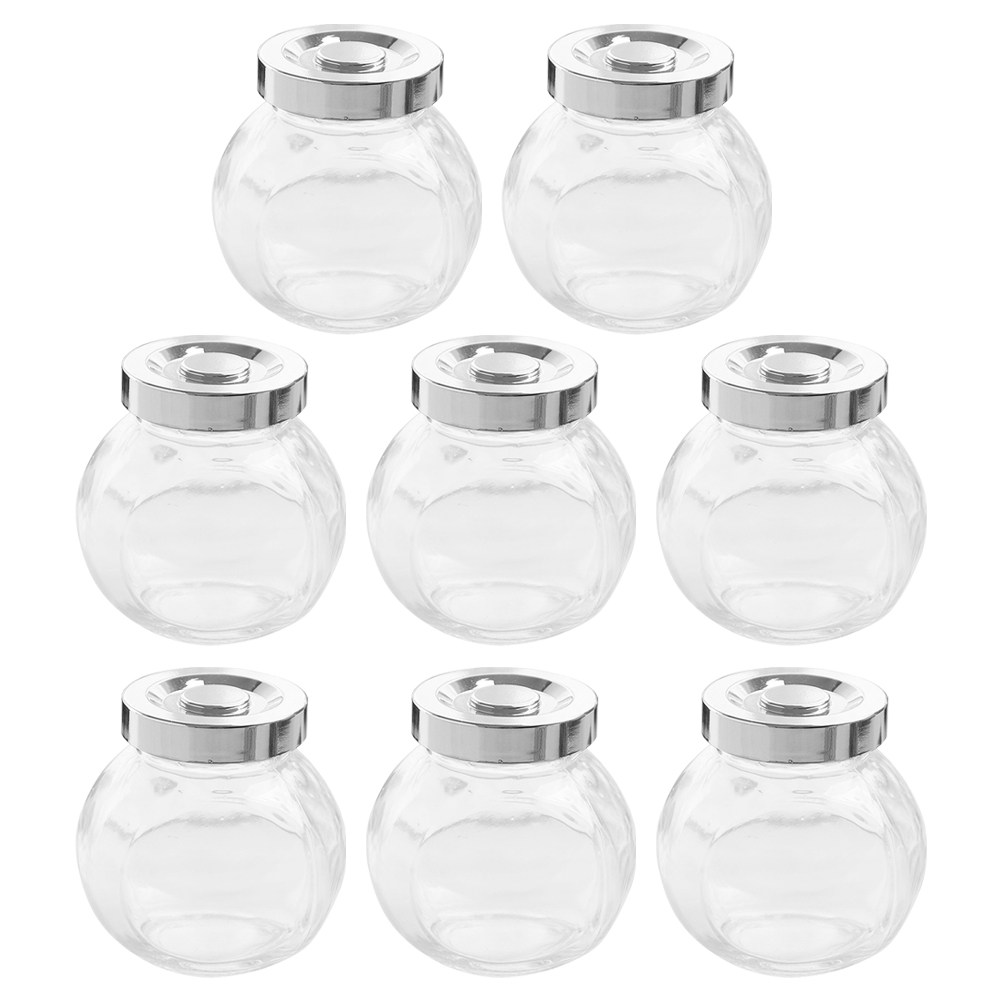 8 Frascos de Vidrio Transparen - Coffee Tea Beans reseña y precio